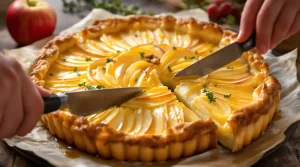 Cette herbe aromatique et ce fruit rendent la tarte fine au camembert vraiment addictive