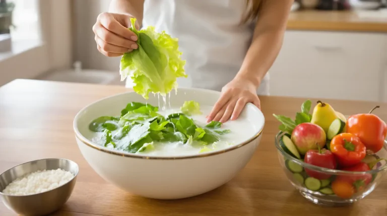 Ne jetez plus l’eau de riz : l’astuce coréenne qui élimine jusqu’à 90 % des pesticides des légumes